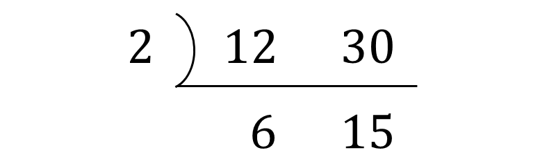 すだれ算から簡単に最大公約数を求める方法_その2